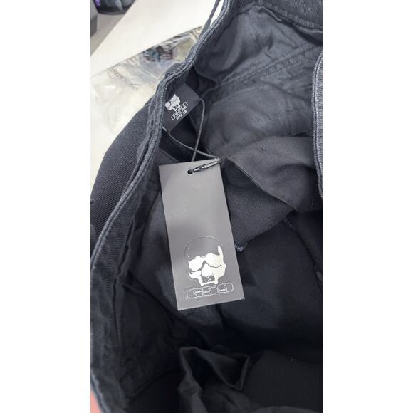 G59 Records Surplus Cargo Denim Jeans Pants Black Mens Size 36 New $uicideboy - Picture 7 of 10